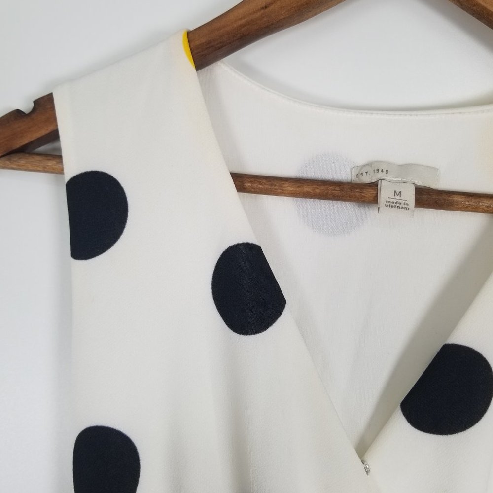 Polka Dot Retro Style Sleeveless A-Line Dress - Picture 6 of 8